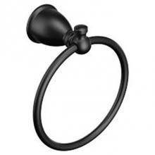 Moen Y3186BL - Matte Black Towel Ring