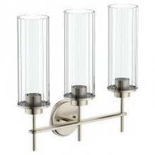 Moen YB1763BN - Brushed Nickel Three Globe Bath Light