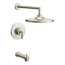 Moen TS22003BN - Arris Posi-Temp Single-Handle 1-Spray Tub and Shower Faucet Trim Kit in Brushed Nickel (Valve Sold