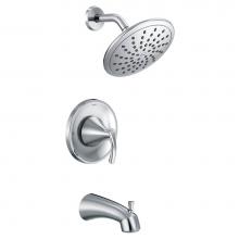 Moen T2843EP - Glyde Posi-Temp Rain Shower Single-Handle Tub and Shower Faucet Trim Kit in Chrome (Valve Sold Sep