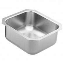 Moen GS18443 - 1800 Series 16.5-inch 18 Gauge Undermount Single Bowl Stainless Steel Kitchen or Bar Sink