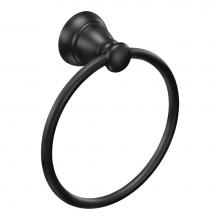 Moen Y2686BL - Matte Black Towel Ring