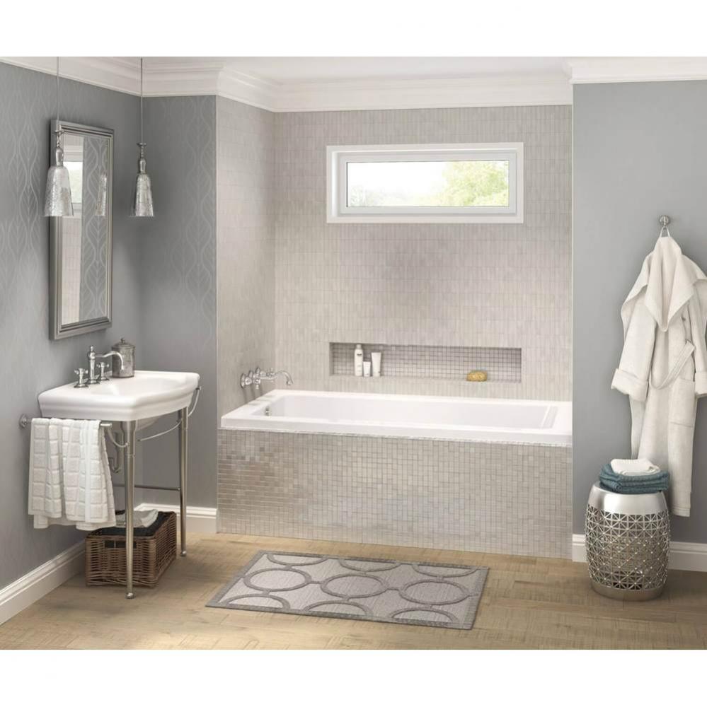 Pose 7242 IF Acrylic Alcove Left-Hand Drain Bathtub in White