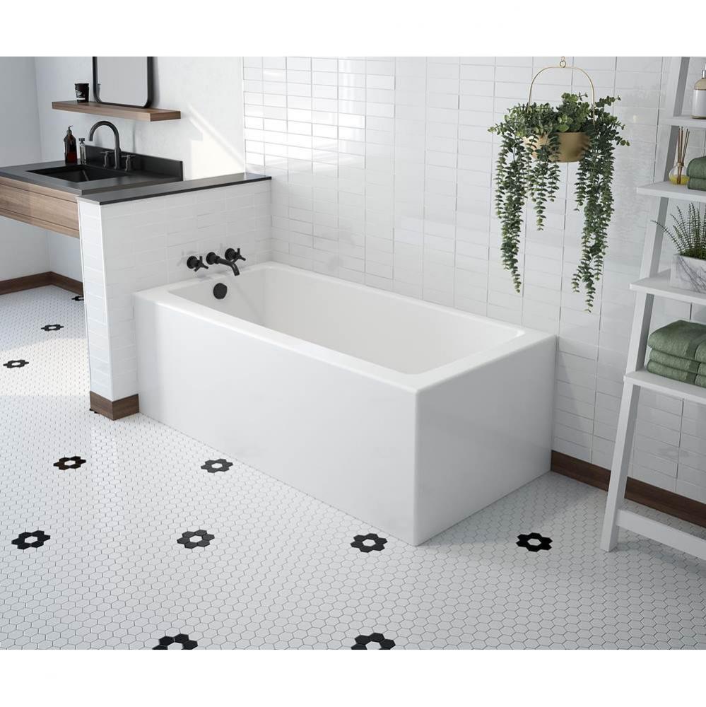 Mackenzie Corner 6032 AcrylX Corner Left-Hand Drain Bathtub in White