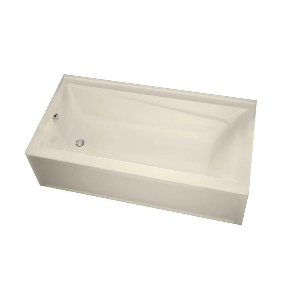 Exhibit 6030 IFS AFR Acrylic Alcove Left-Hand Drain Bathtub in Bone