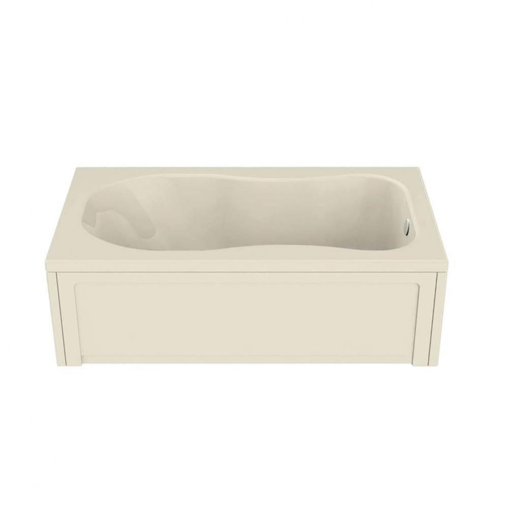 Topaz 6636 Acrylic Alcove End Drain Bathtub in Bone