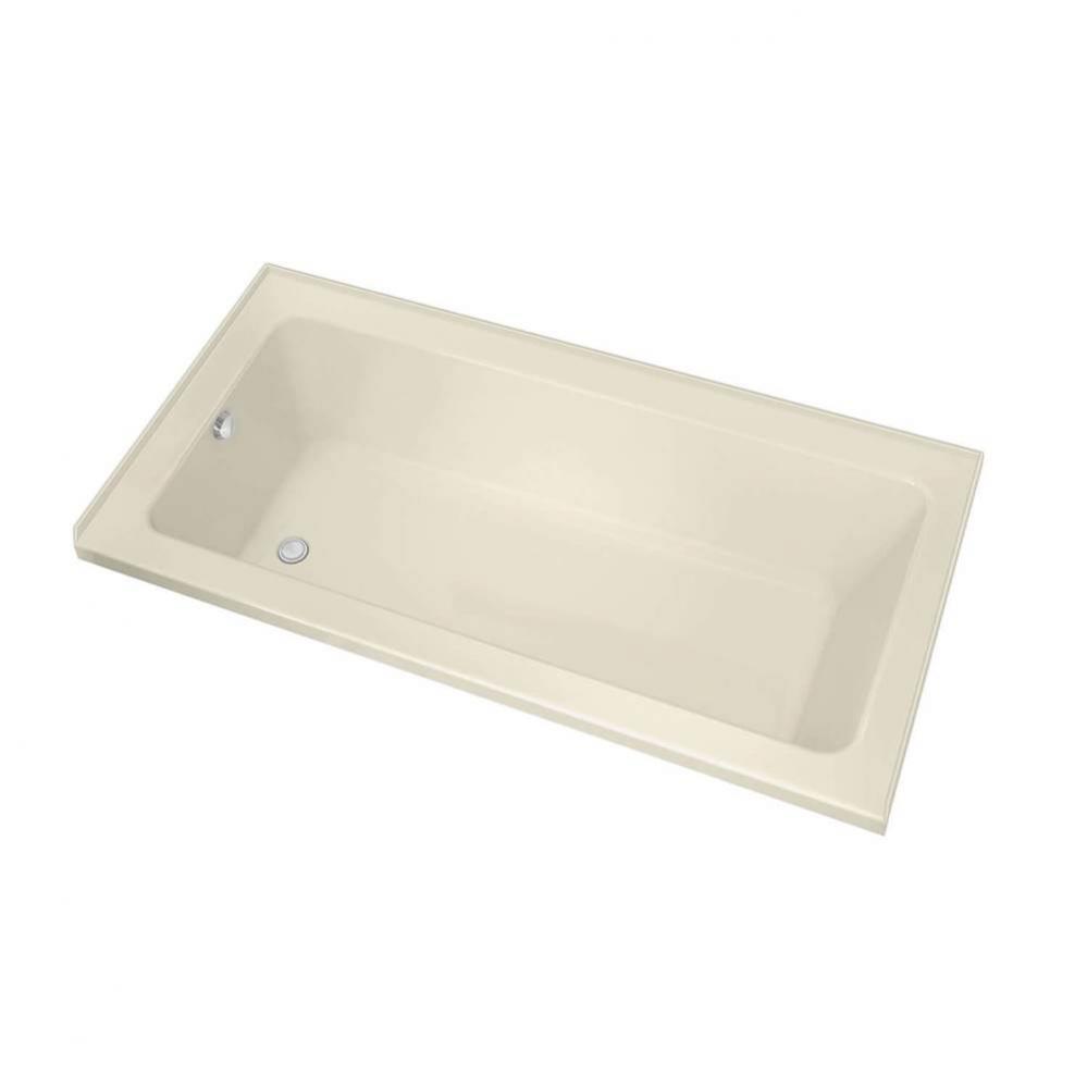 Pose 7242 IF Acrylic Alcove Left-Hand Drain Bathtub in Bone