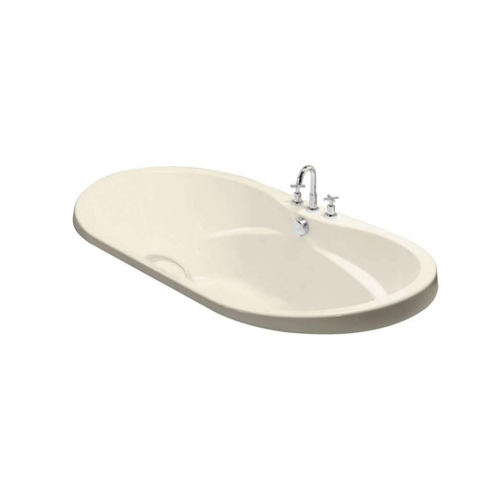 Living 6636 Acrylic Drop-in Center Drain Hydromax Bathtub in Bone