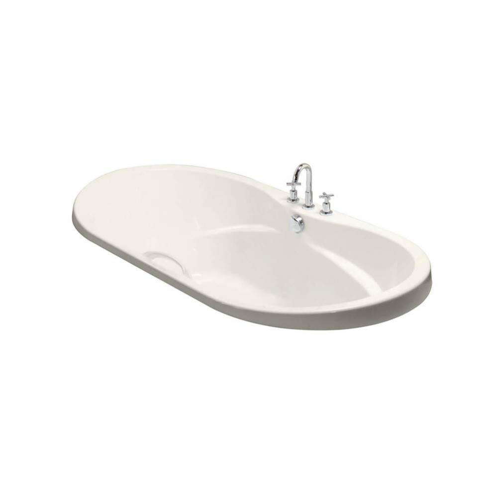 Living 6042 Acrylic Drop-in Center Drain Aerofeel Bathtub in Biscuit