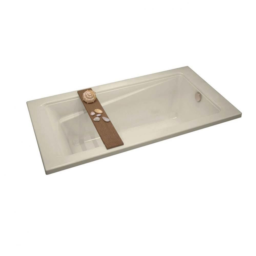 Exhibit 6032 Acrylic Drop-in End Drain Bathtub in Bone