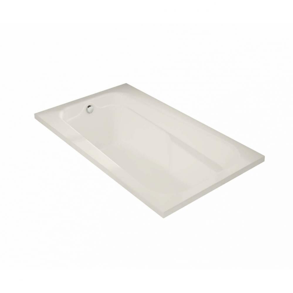 Tempest 60 x 36 Acrylic Alcove End Drain Combined Whirlpool &amp; Aeroeffect Bathtub in Biscuit