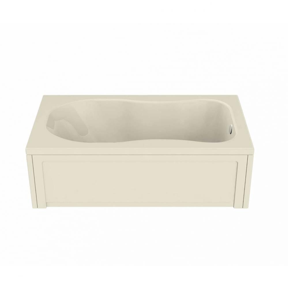 Topaz 71.75 in. x 36 in. Alcove Bathtub with End Drain in Bone