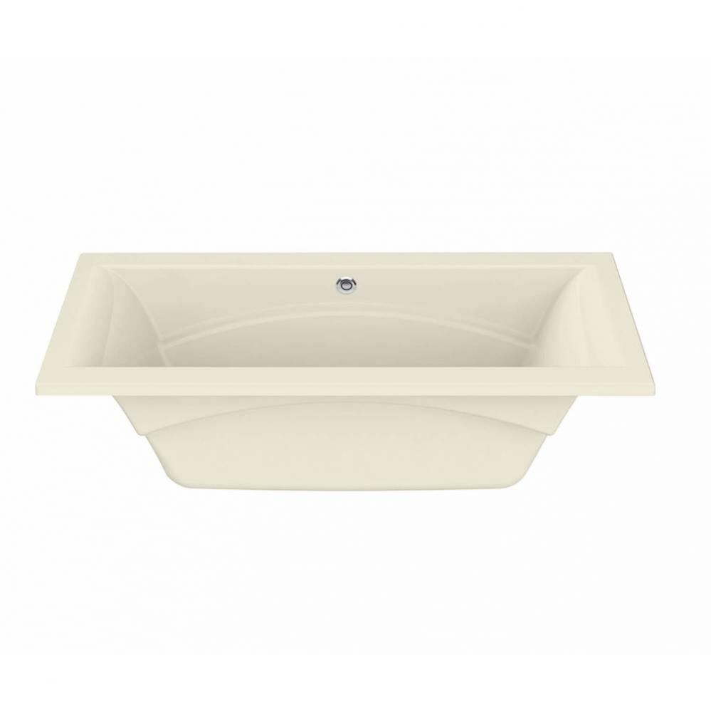 Optik 7242 Acrylic Undermount Center Drain Hydrofeel Bathtub in Bone