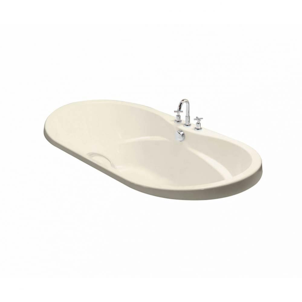 Living 6042 Acrylic Drop-in Center Drain Combined Hydromax &amp; Aerofeel Bathtub in Bone