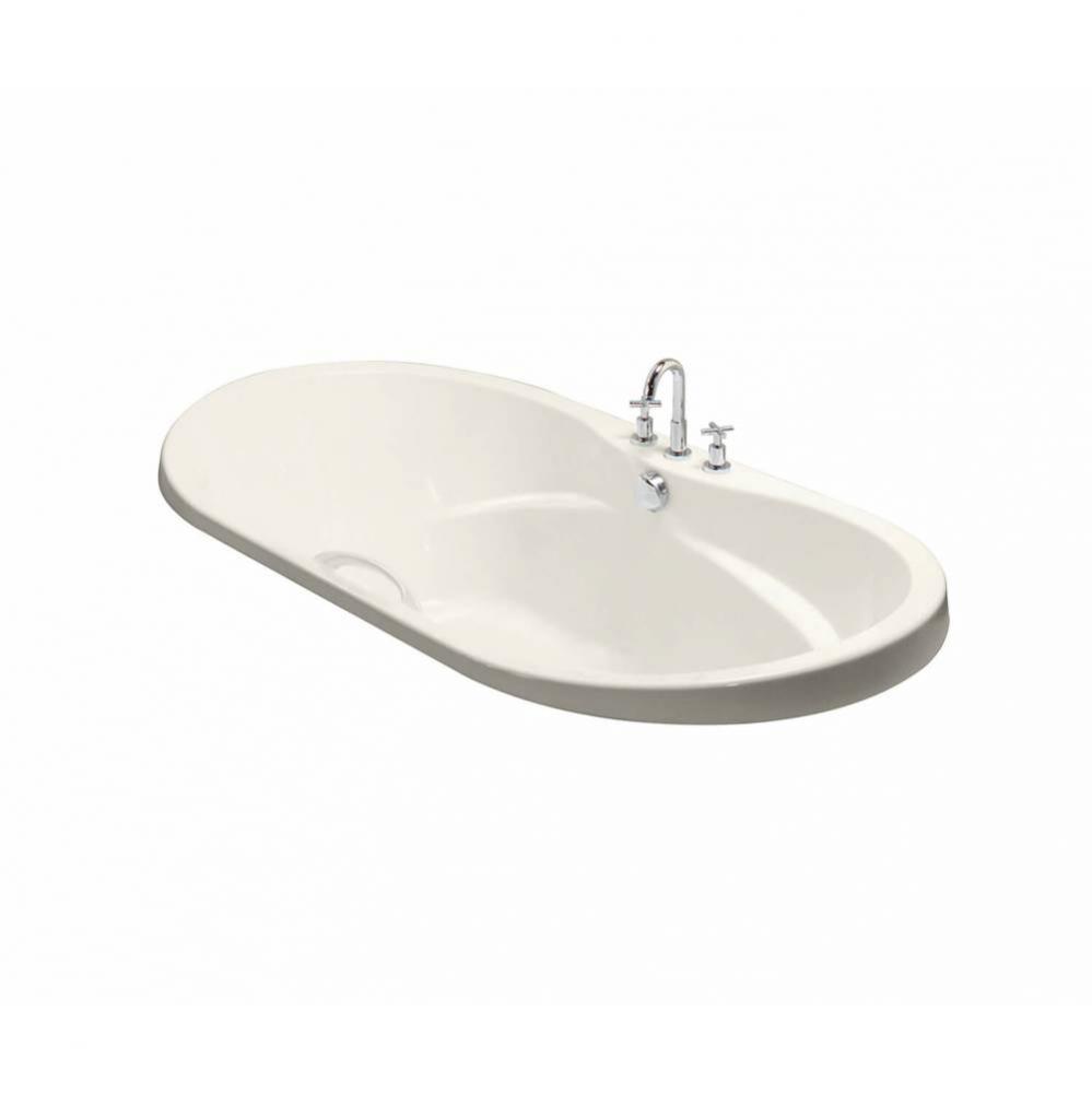 Living 6642 Acrylic Drop-in Center Drain Aerofeel Bathtub in Biscuit