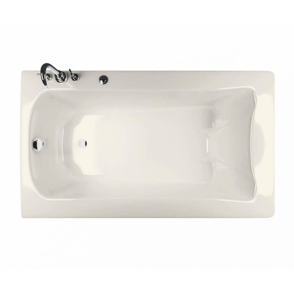 Release 6032 Acrylic Drop-in Left-Hand Drain Hydromax Bathtub in Biscuit