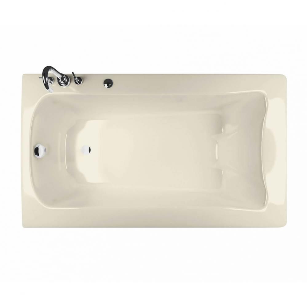 Release 6036 Acrylic Drop-in Left-Hand Drain Hydromax Bathtub in Bone