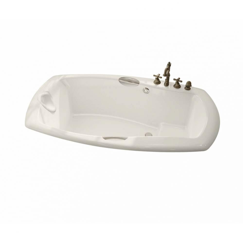 Release 72 in. x 36 in. Drop-in Bathtub with Center Drain in Biscuit