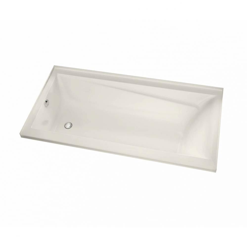 Exhibit 6036 IF Acrylic Alcove Left-Hand Drain Whirlpool Bathtub in Biscuit