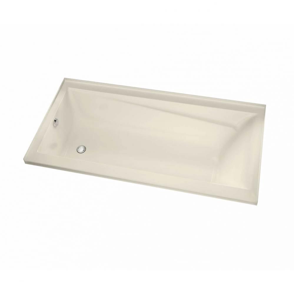 Exhibit 6042 IF Acrylic Alcove Right-Hand Drain Combined Whirlpool &amp; Aeroeffect Bathtub in Bon