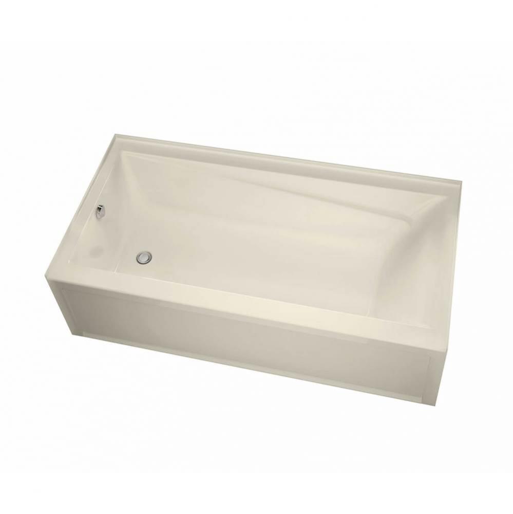 Exhibit 7242 IFS AFR Acrylic Alcove Left-Hand Drain Combined Whirlpool &amp; Aeroeffect Bathtub in