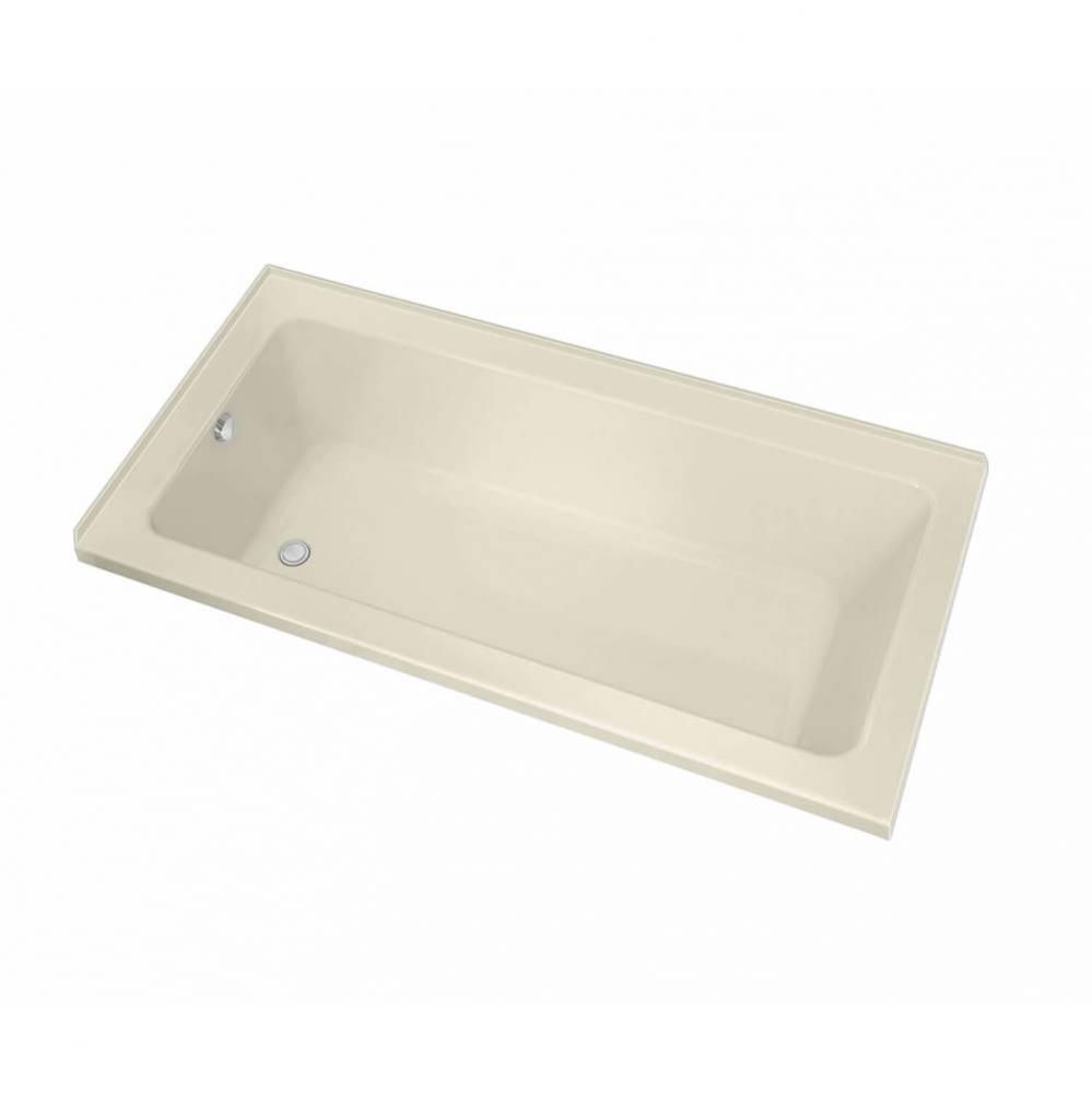 Pose Acrylic Corner Left Left-Hand Drain Whirlpool Bathtub in Bone