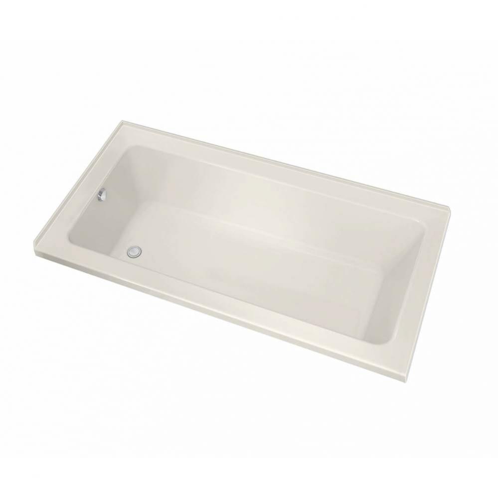 Pose Acrylic Corner Left Right-Hand Drain Bathtub in Biscuit