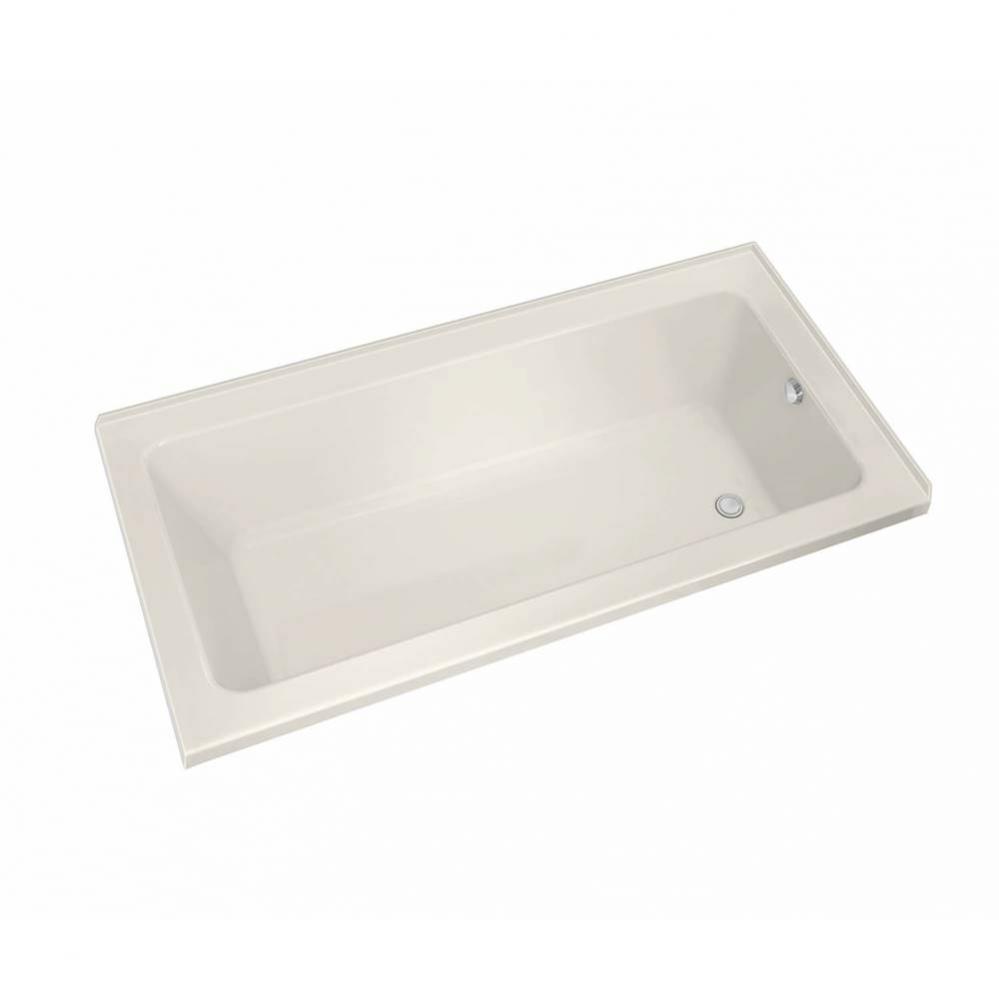 Pose 6032 IF Acrylic Corner Right Left-Hand Drain Whirlpool Bathtub in Biscuit