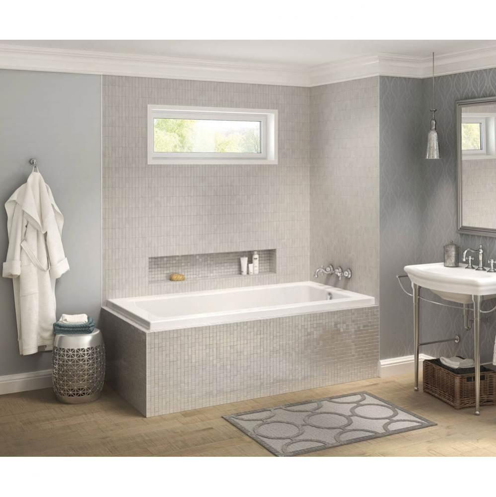 Pose 7236 IF Acrylic Corner Right Right-Hand Drain Aeroeffect Bathtub in White