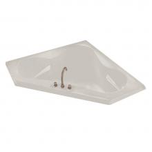 Maax 100053-000-007-000 - Tryst 59 x 59 Acrylic Corner Center Drain Bathtub in Biscuit