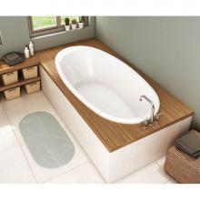 Maax 106168-000-001-100 - Saturna 7236 Acrylic Drop-in End Drain Bathtub in White