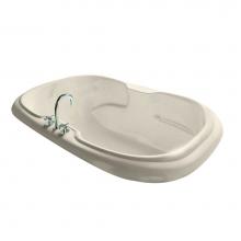 Maax 101059-000-004-000 - Calla 7242 Acrylic Drop-in Center Drain Bathtub in Bone