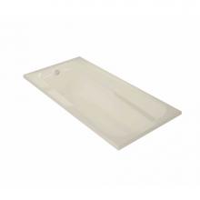 Maax 100104-097-004 - Timeless 72 x 36 Acrylic Alcove End Drain Combined Whirlpool & Aeroeffect Bathtub in Bone