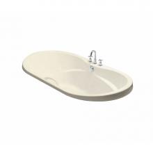 Maax 102863-000-004 - Living 6042 Acrylic Drop-in Center Drain Bathtub in Bone