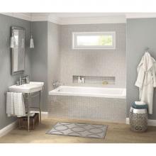 Maax 106210-R-103-001 - Pose 7236 IF Acrylic Alcove Right-Hand Drain Aeroeffect Bathtub in White