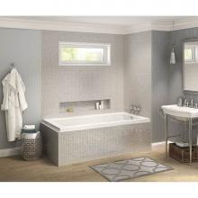 Maax 106215-L-097-001 - Pose 7242 IF Acrylic Corner Right Left-Hand Drain Combined Whirlpool & Aeroeffect Bathtub in W