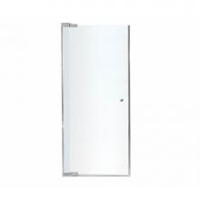 Maax 136446-981-084-000 - Kleara 1-panel 25.5-27.5 in. x 69 in. Pivot Alcove Shower Door with Mistelite Glass in Chrome