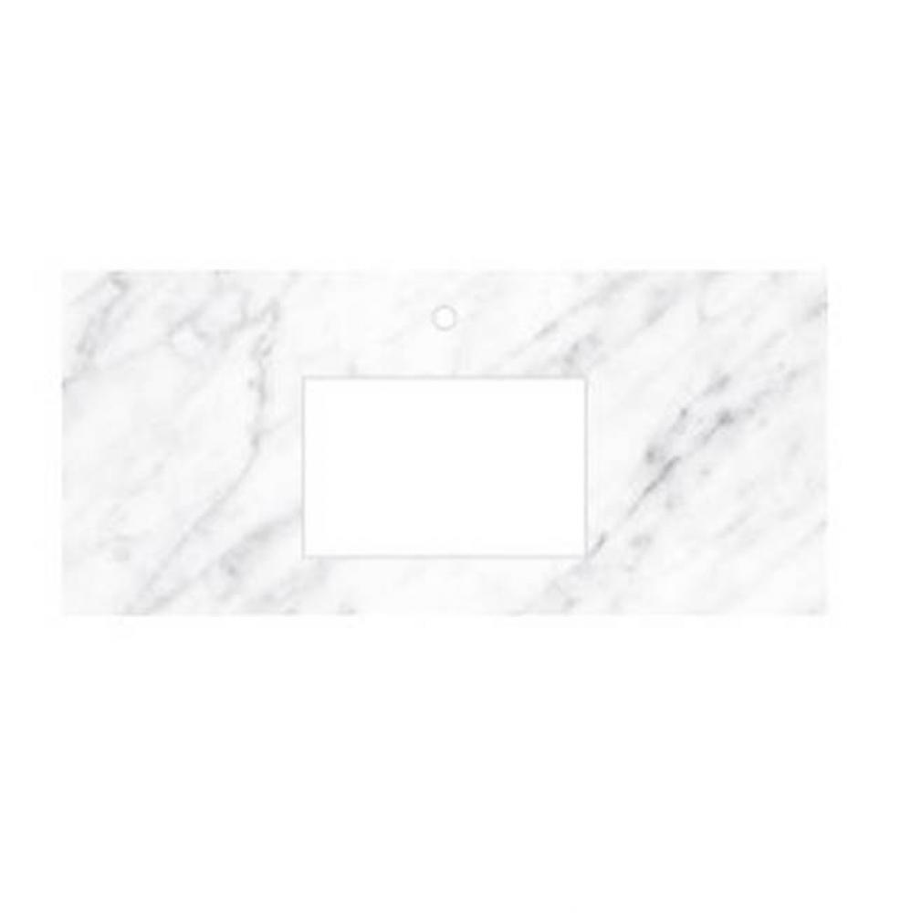 36&apos;&apos; Carrara Vanity Top - Rectangle with Single Hole Cutout