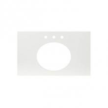 Native Trails NSV36-PT - 36'' Native Stone Vanity Top in Pearl- Trough with Single or No Faucet Hole