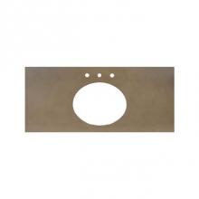 Native Trails NSV36-PO - 36'' Native Stone Vanity Top in Pearl- Oval with 8'' Widespread Cutout