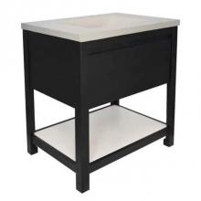 Native Trails VNO308-P - 30'' Solace Vanity in Midnight Oak with Pearl Shelf