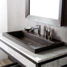 Native Trails NSL3619-SX - Trough 3619 Bathroom Sink in Slate-No Faucet Holes