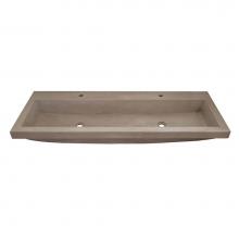 Native Trails NSL4819-EX - Trough 4819 Bathroom Sink in Earth-No Faucet Holes