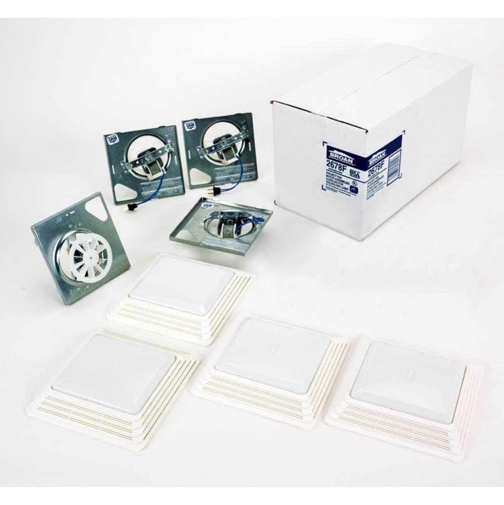 50 CFM Ventilation  Fan/Light Finish Pack, 2.5 Sones