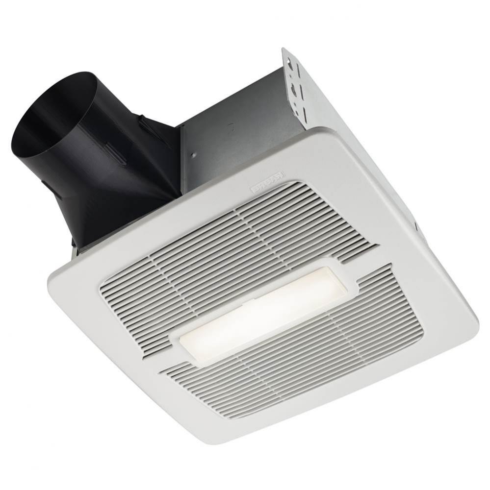 Humidity Sensing Bathroom Exhaust Fan w/ LED Light, ENERGY STAR&#xae;, 50-110 CFM