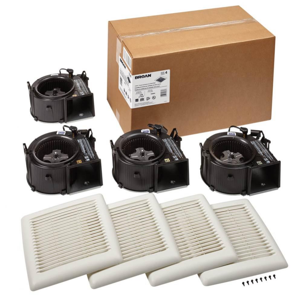 Flex DC™ Series 50-80-110 Selectable CFM &lt;0.3-0.4-0.9 Sones Ventilation Fan Finish Pack Energ