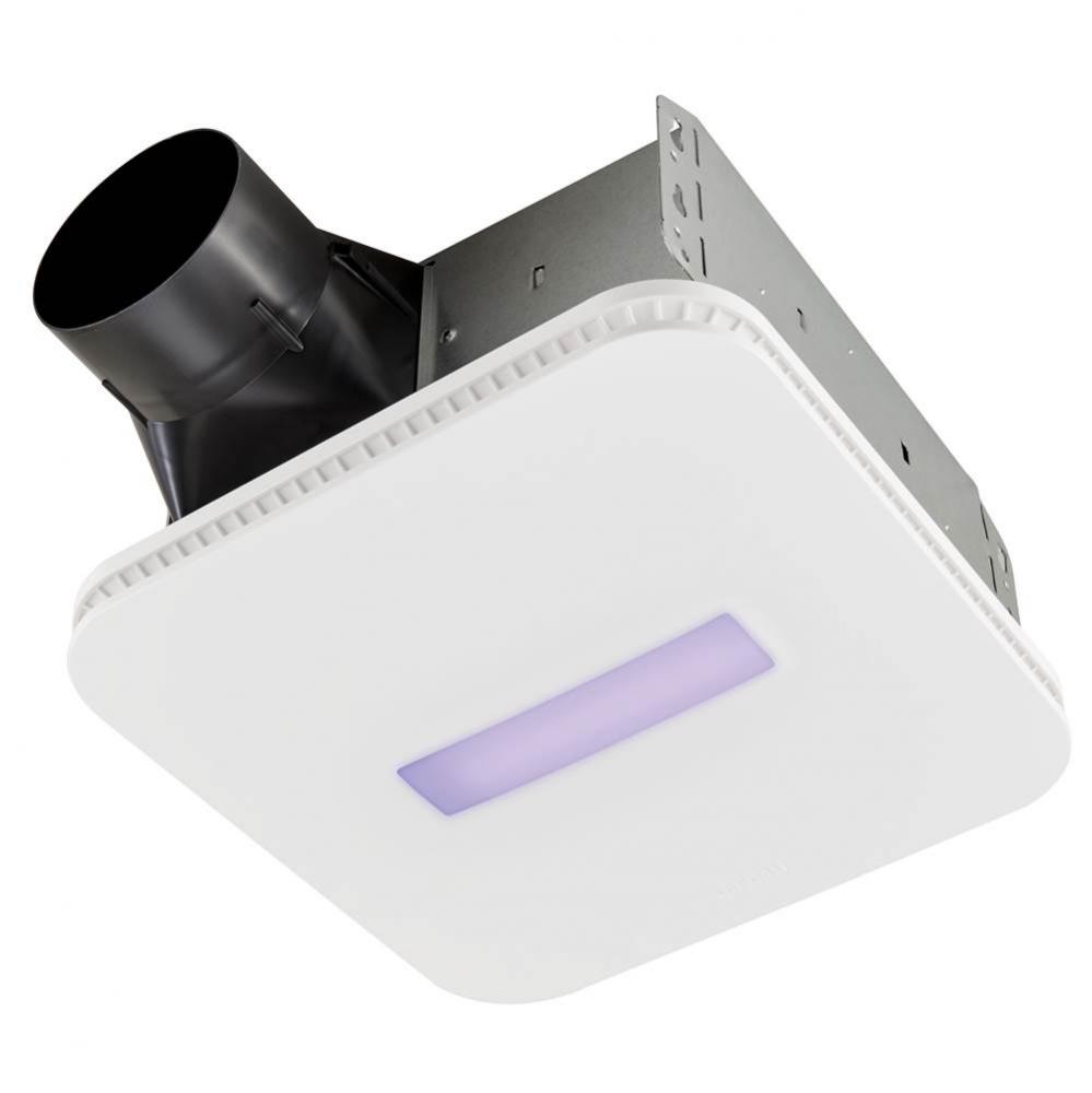 SurfaceShield™ Exhaust Fan w/ LED and Vyv™ Antimicrobial Virus Killing* Violet Light, 110 CFM