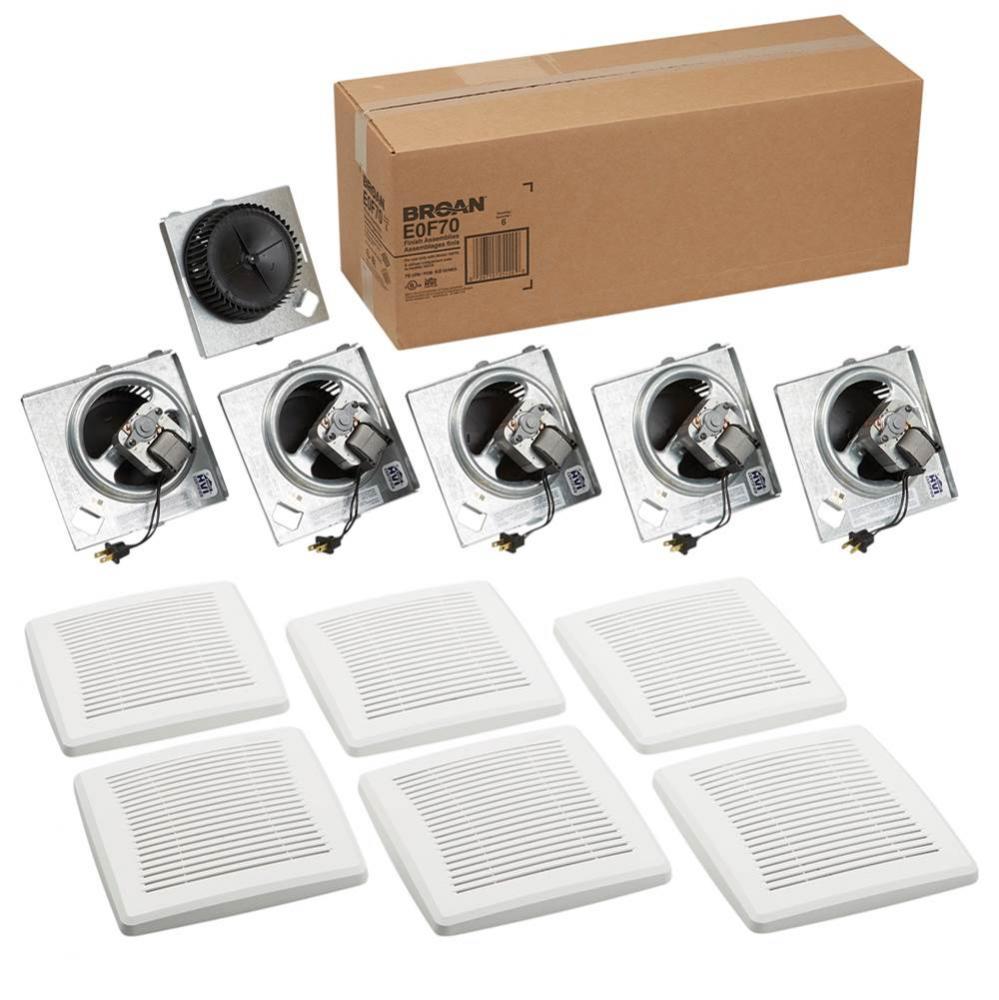 Economy Series 70 CFM Ceiling/Wall Ventilation Fan Finish Pack, 4.0 sones