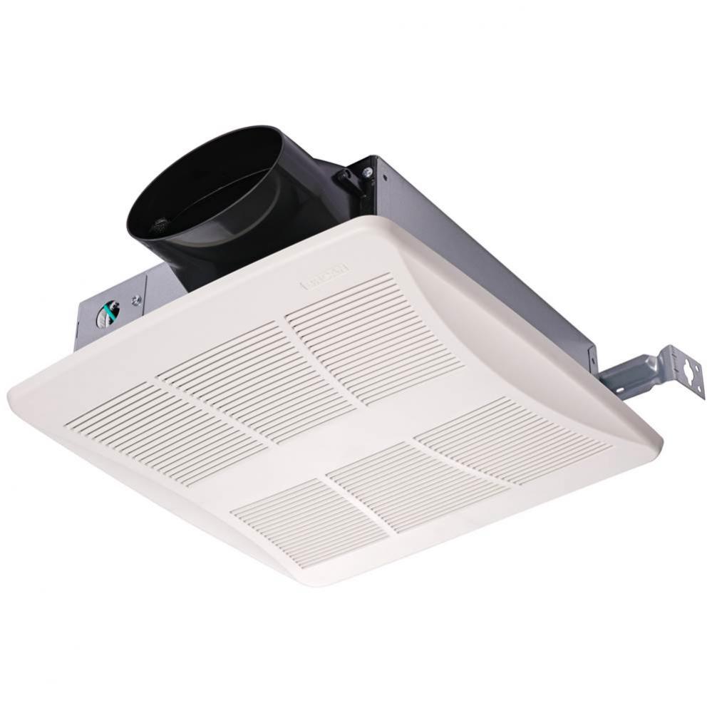 Lo-Profile 50/80/100 Selectable CFM Bathroom Exhaust Fan with Humidity Sensing, ENERGY STAR&#xae;