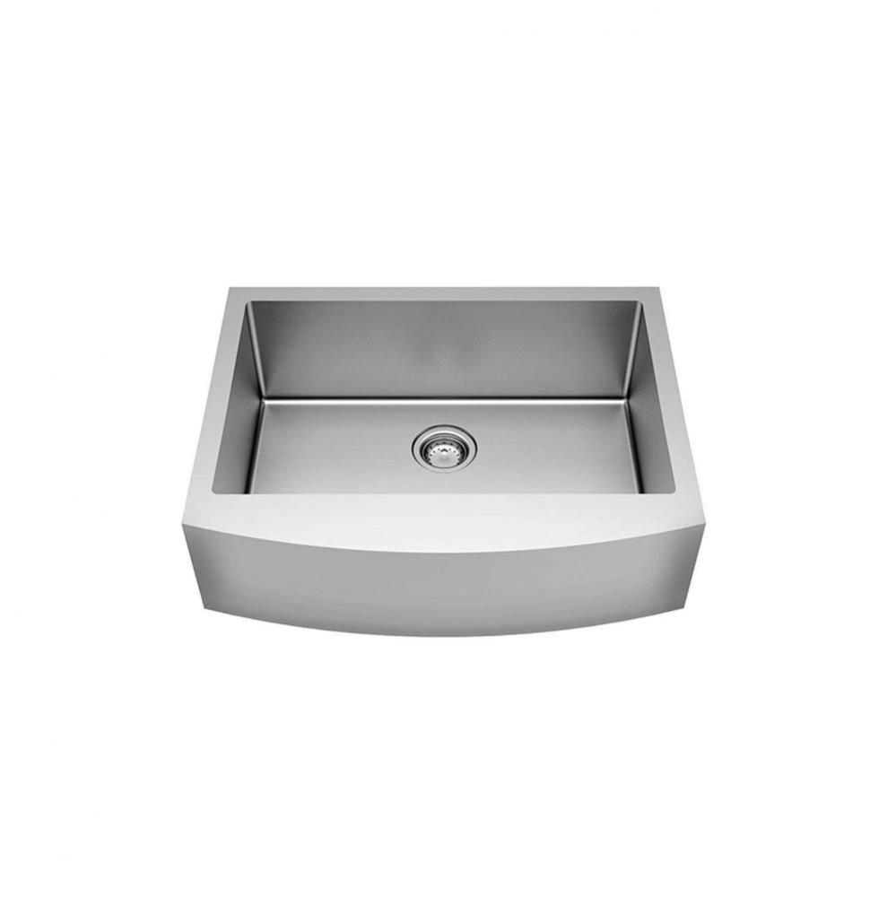 Pekoe&#xae; 33 x 22-Inch Stainless Steel Single-Bowl Farmhouse Apron Front Kitchen Sink